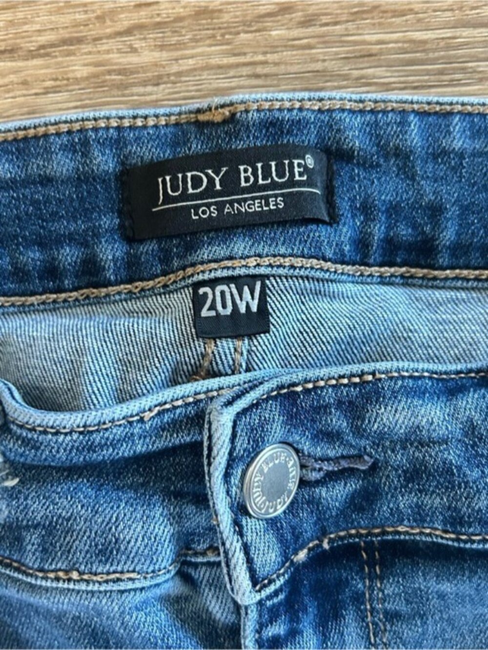 Judy Blue Classic Wide-Leg Women’s Jeans Blue Plus Size 20W Everyday Casual - Picture 5 of 16